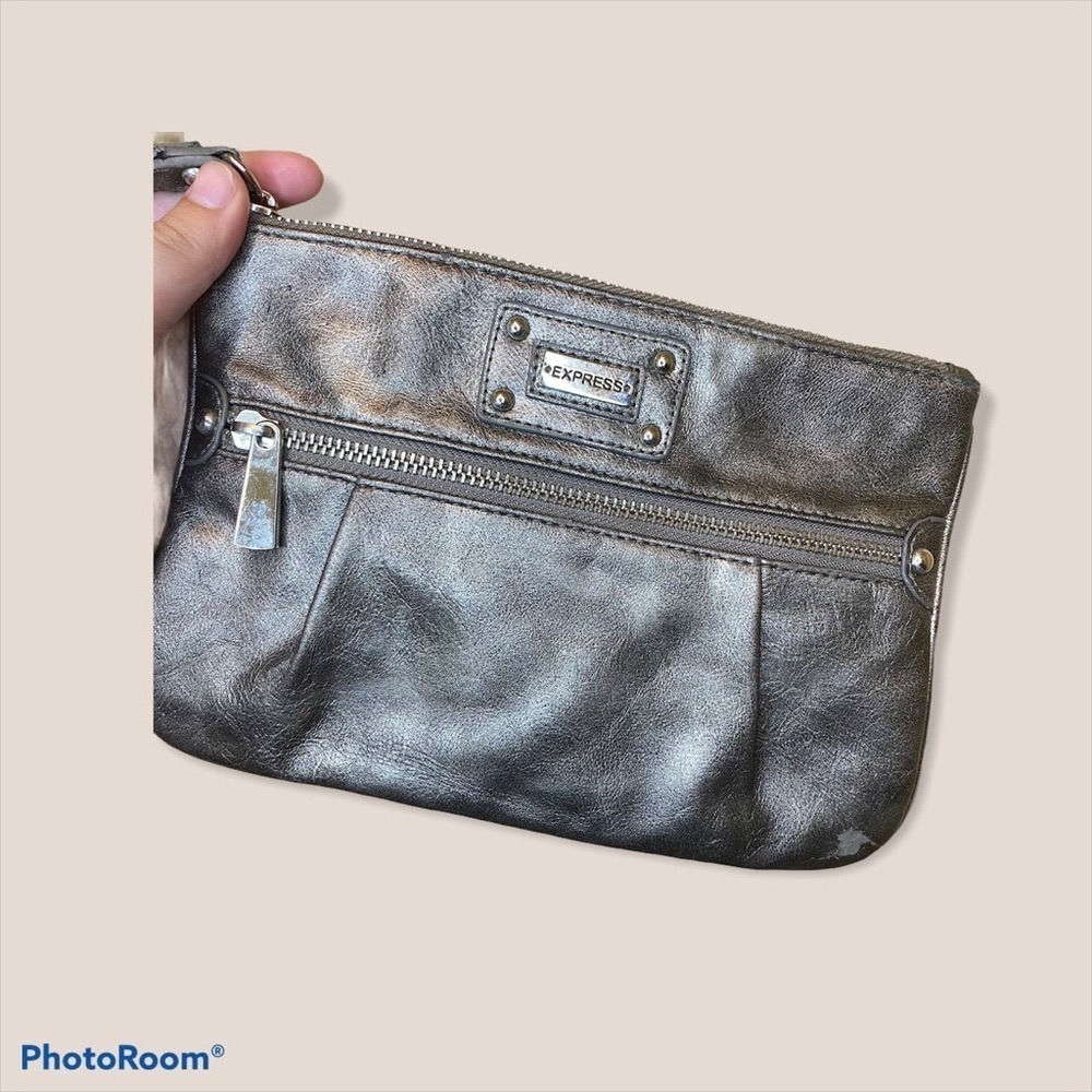 Metallic gray express clutch - Picture 1 of 2